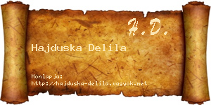 Hajduska Delila névjegykártya